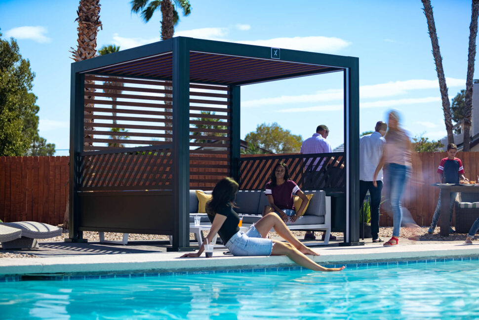 StruXure Cabana X poolside