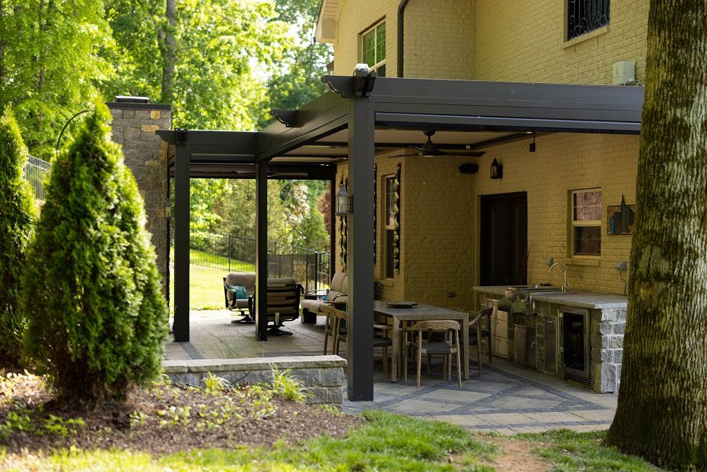 StruXure custom pergola with enhancements