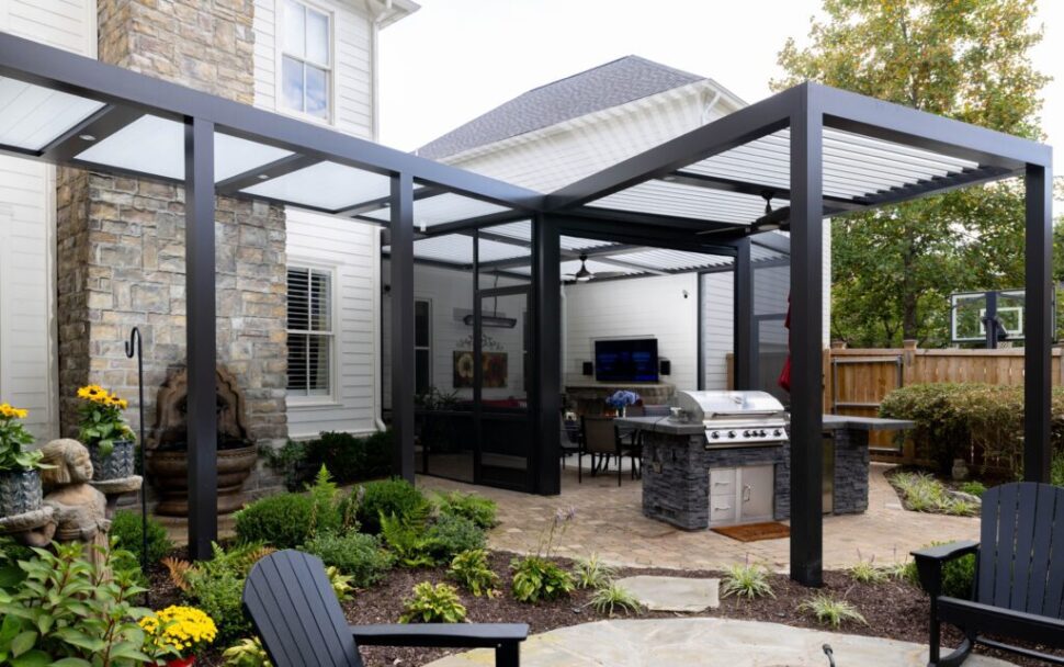 Superior Gutter system Pergola Design