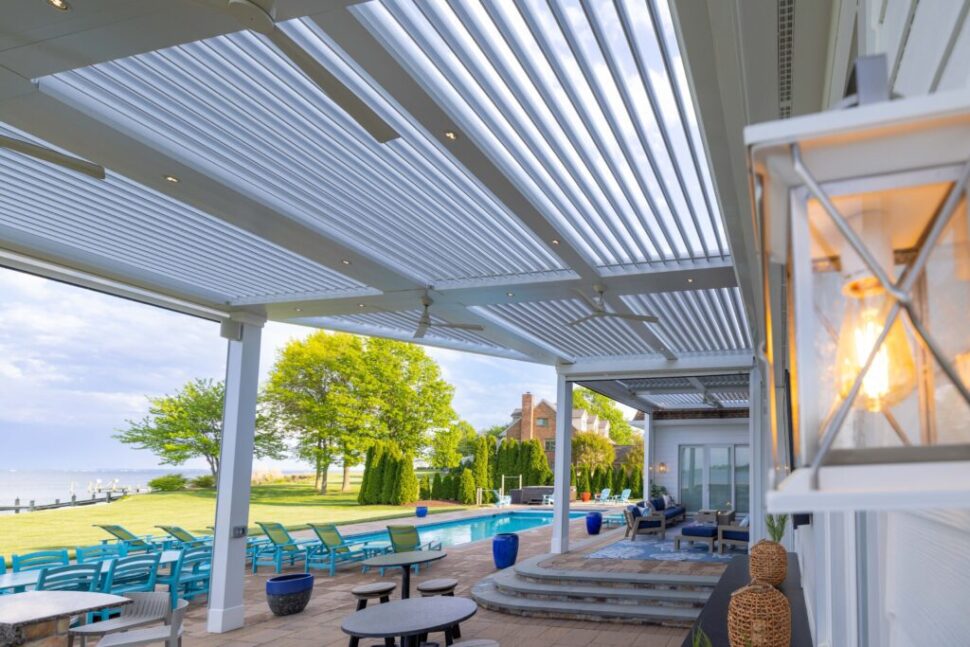 Weatherproof Pergola and additional features