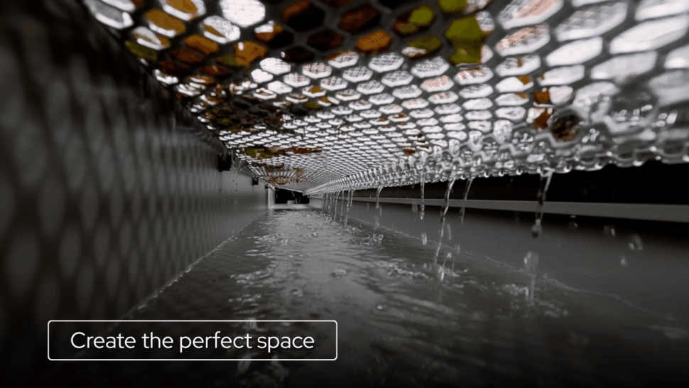 The perfect pergola gutter system, X Guard gutter guard