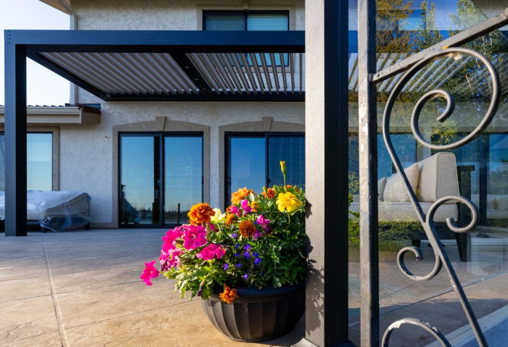 Pergola Over Patio on Back Porch