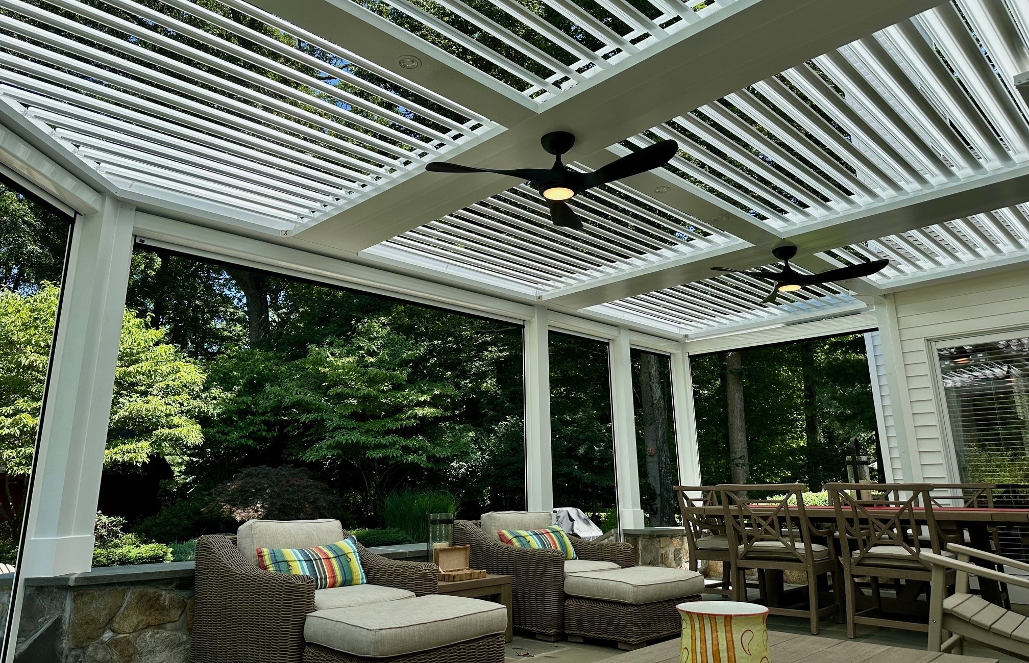 Fans on a Pergola X
