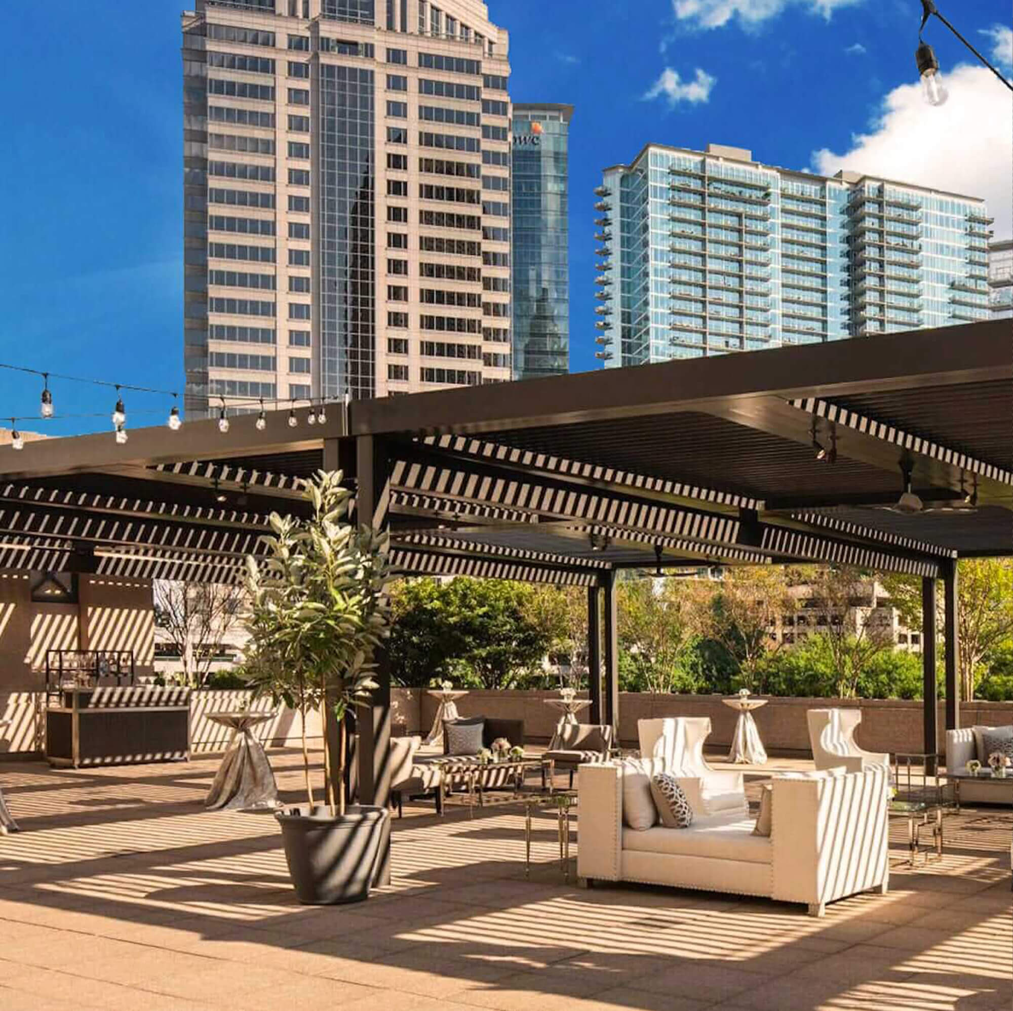 side view outdoor Pergola of Four Seasons Hotel