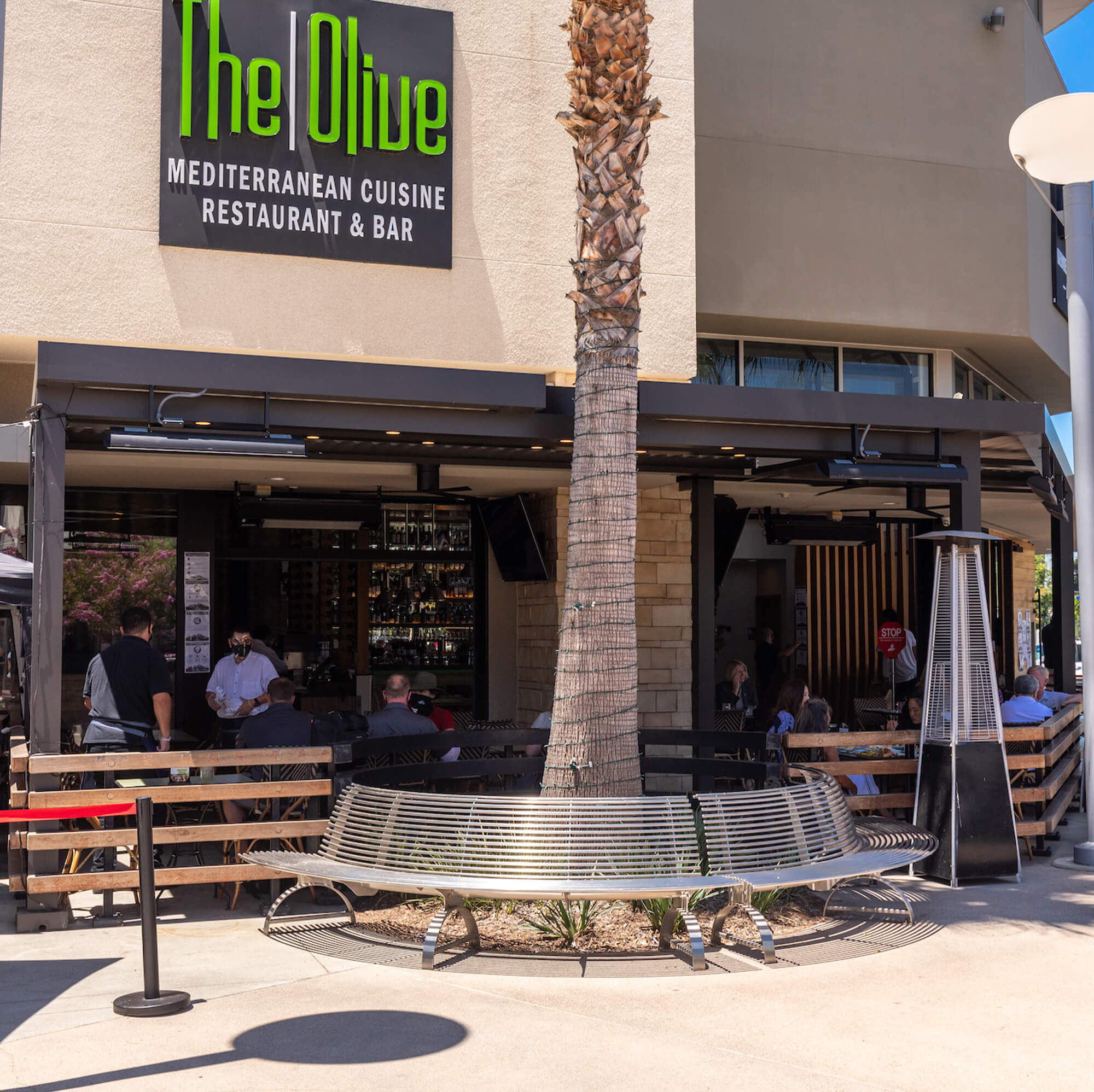 The Olive restaurant outside view