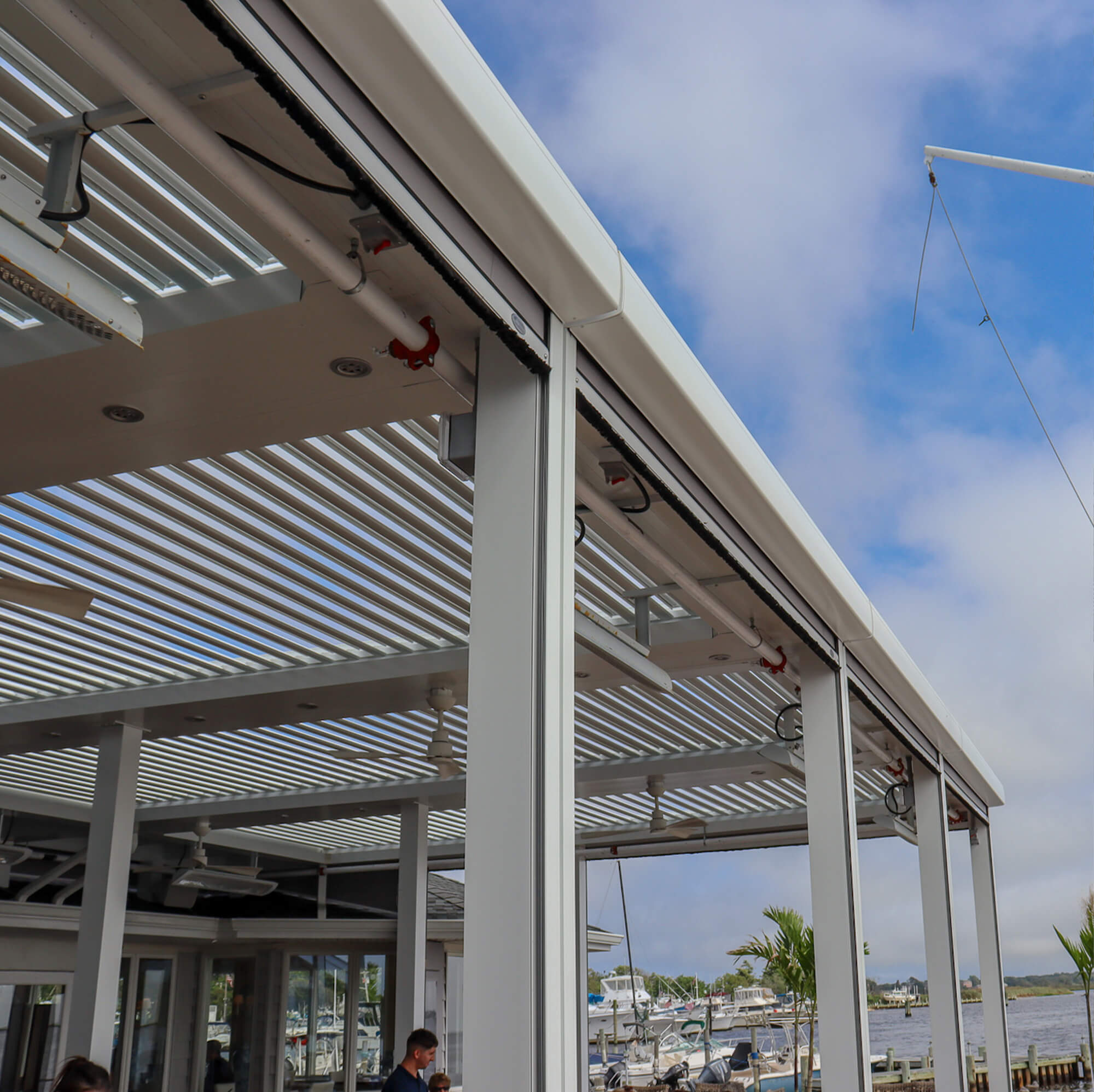 Roof image of white outdoor Pergola restaurant