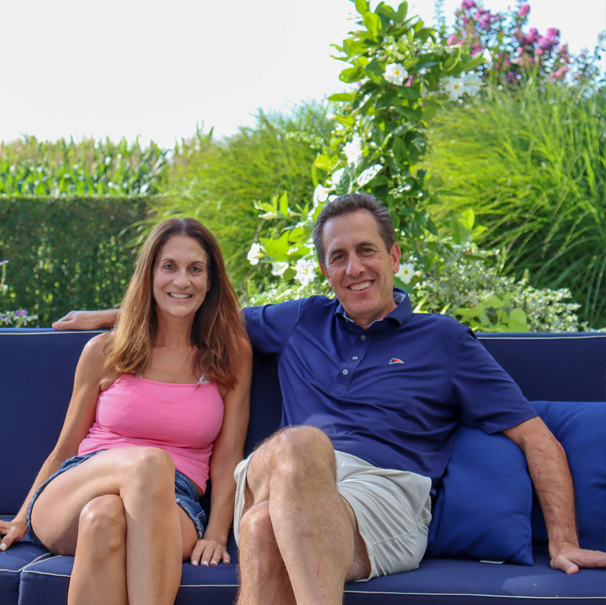 couple sitting together outdoor