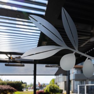 Glass plant design image with canopy roof view