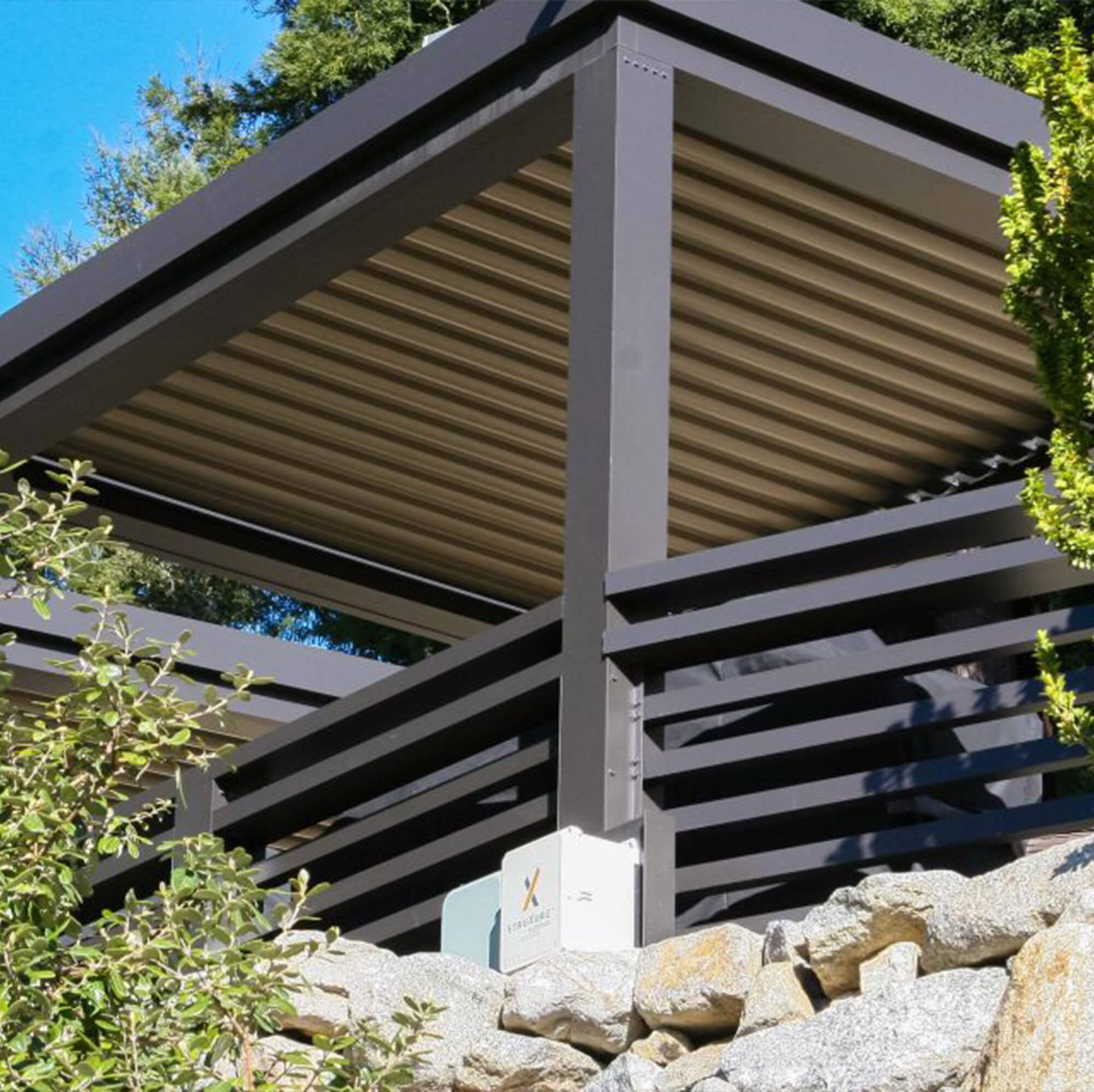 Patio area of the private home