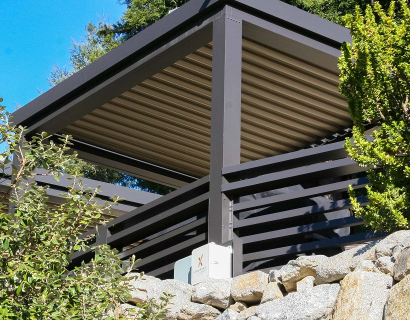 Patio area of the private home.