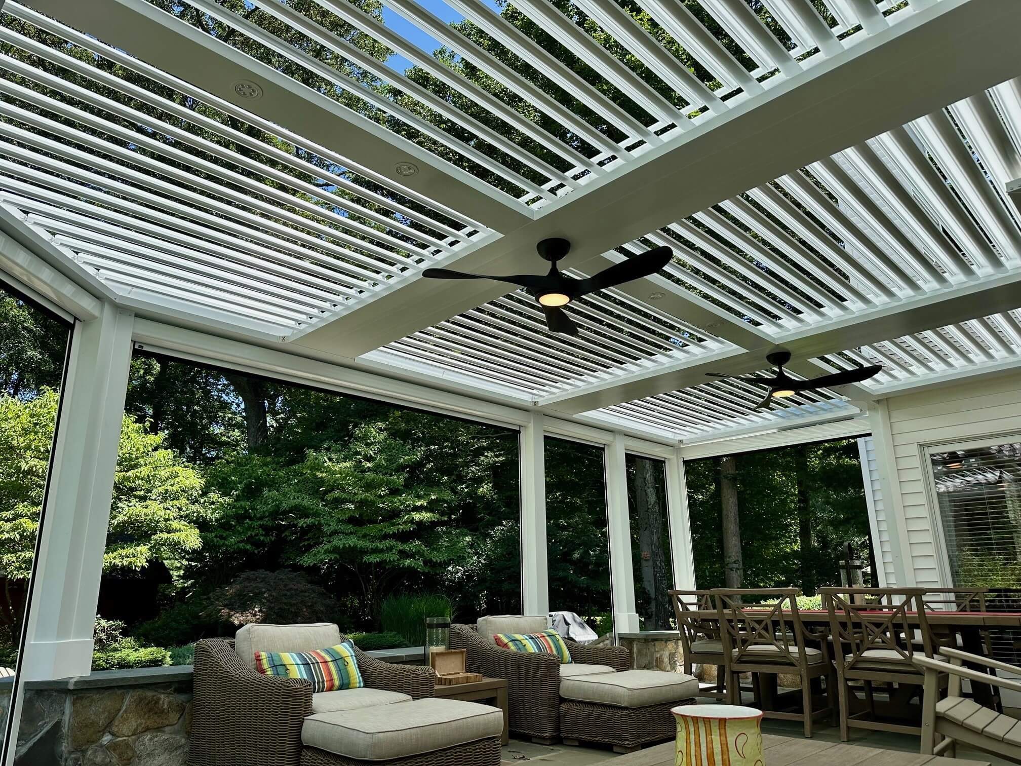 Fans on a Pergola X