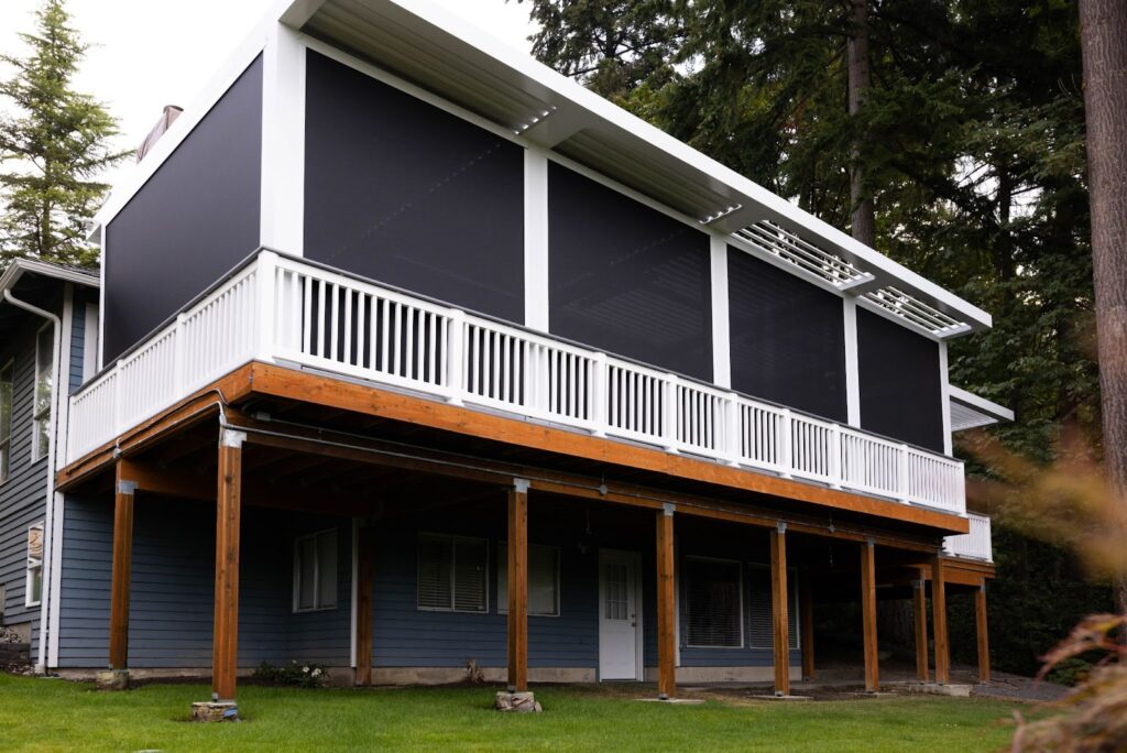 Pergola Shade with Windows Sealed