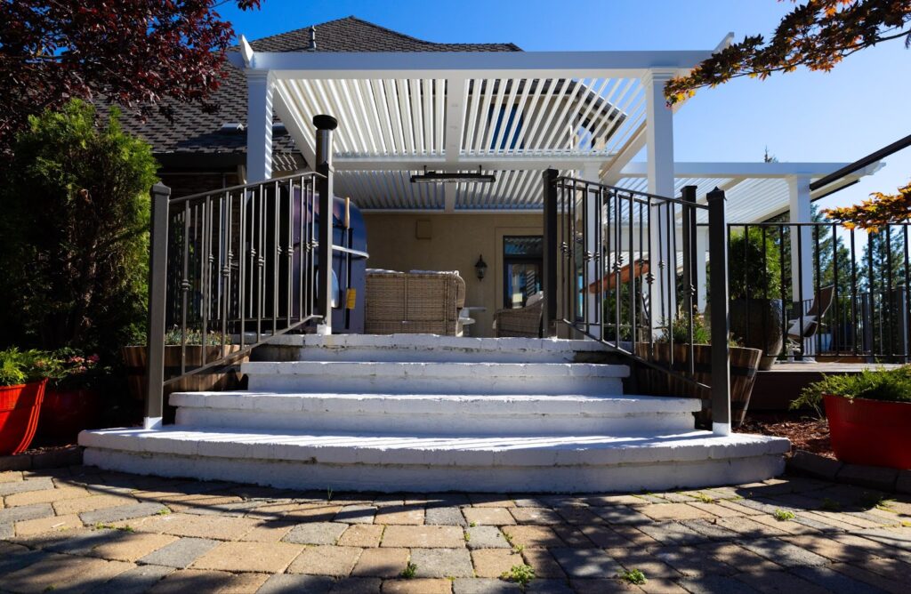 Pergola Overlooking Stairs