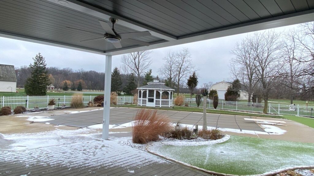 Pergola winter maintenance outdoor