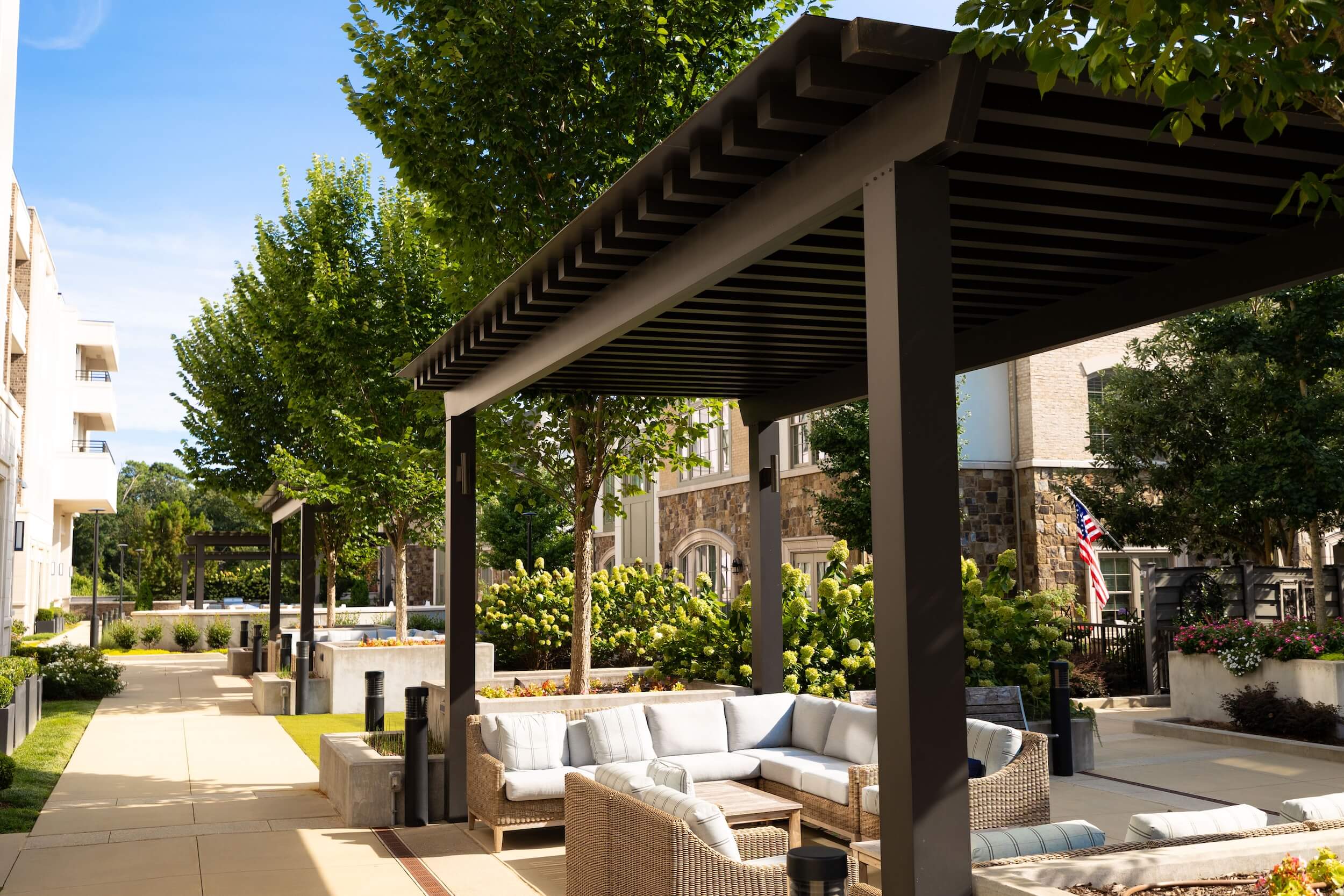 Apartment Community with a Pergola X