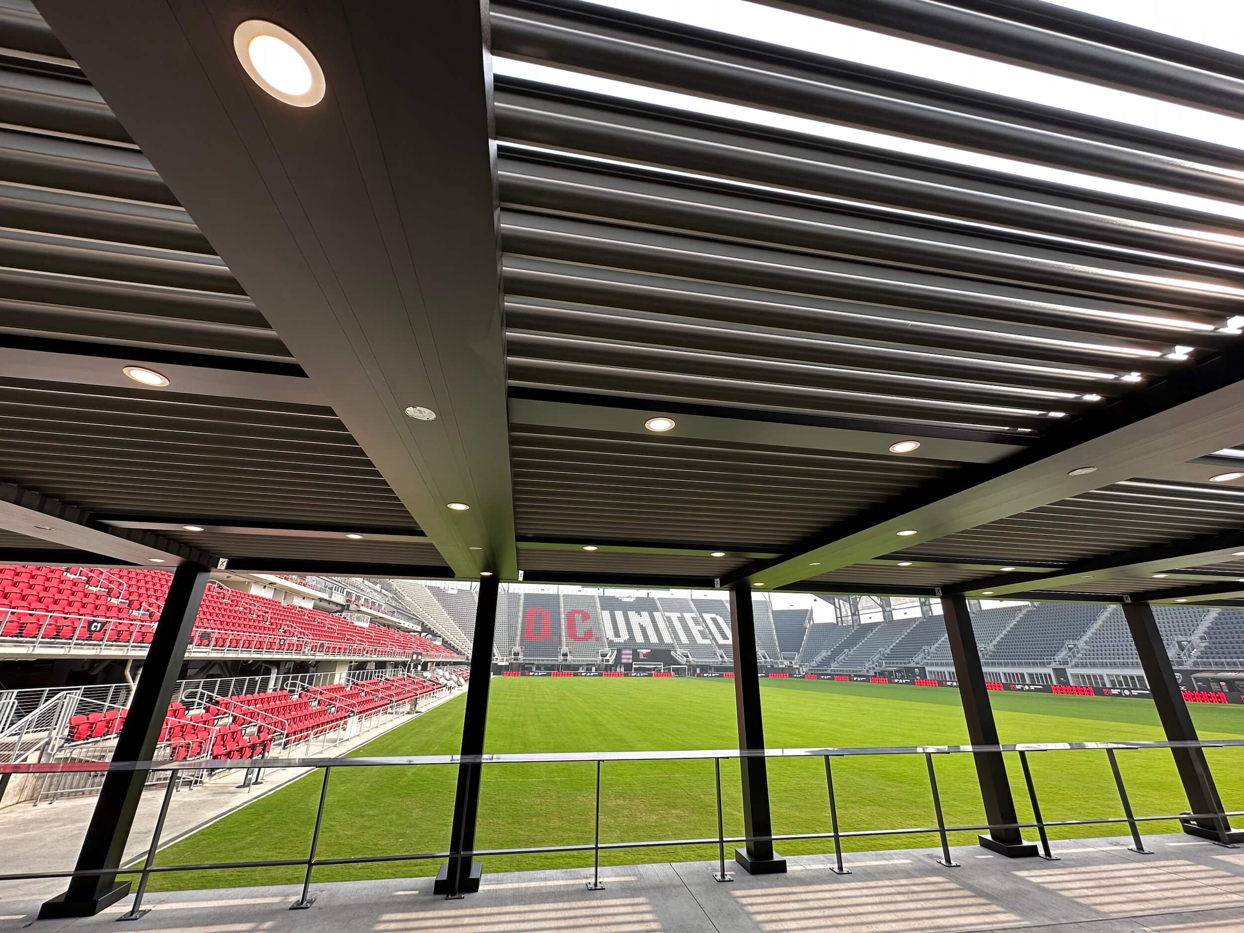 Pergola X installed in D.C. United Stadium