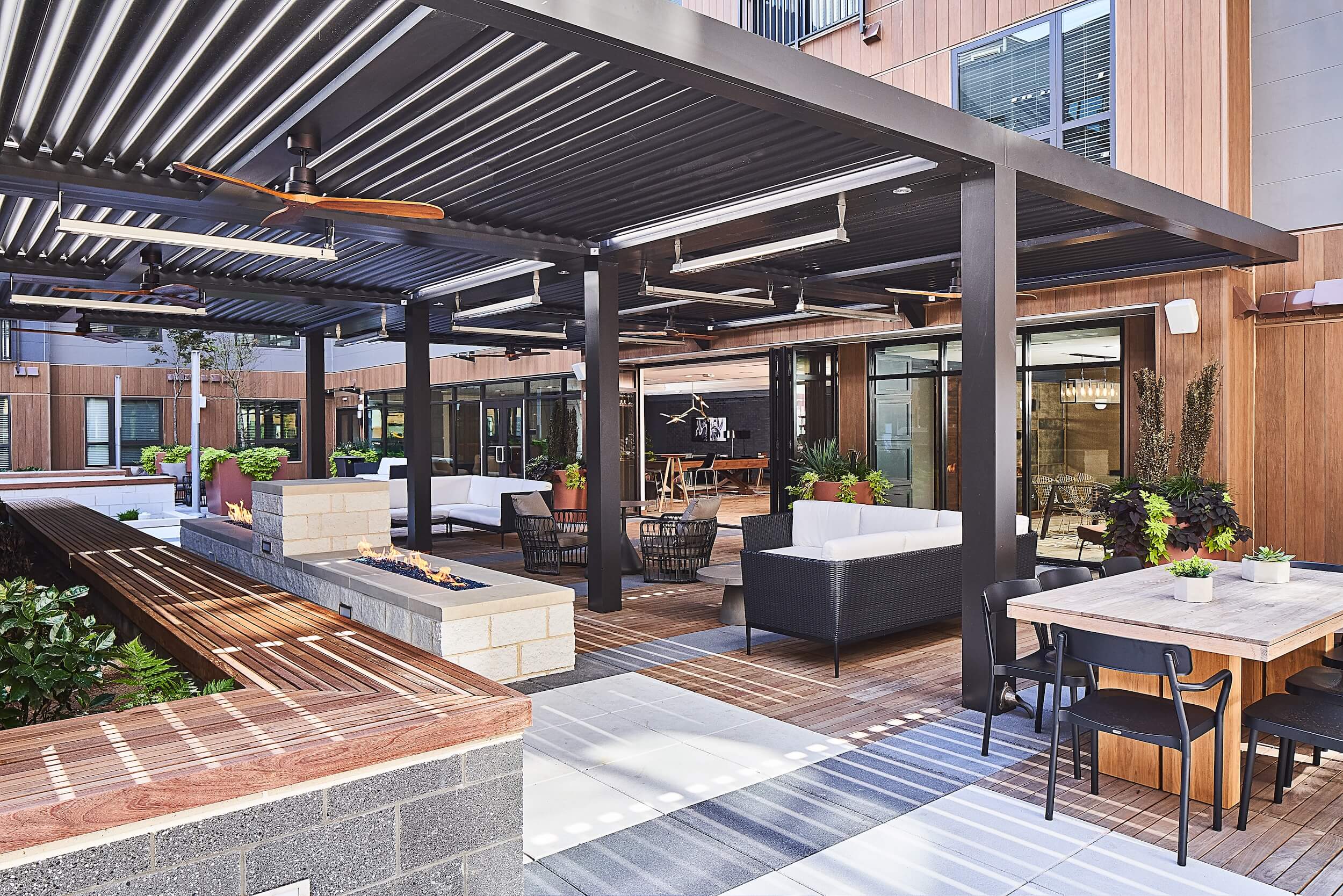 A Pergola X installed on School Campus