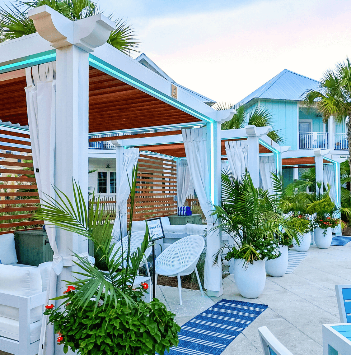 White Cabana X in a resort