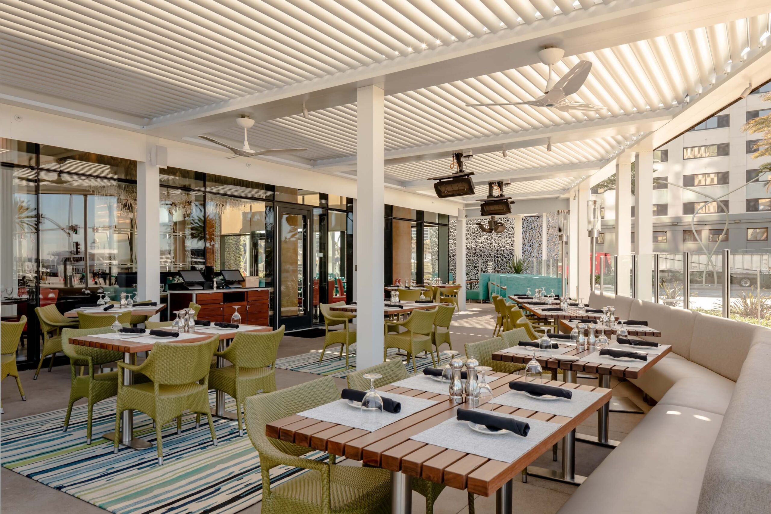 Commercial Setting with Pergola X