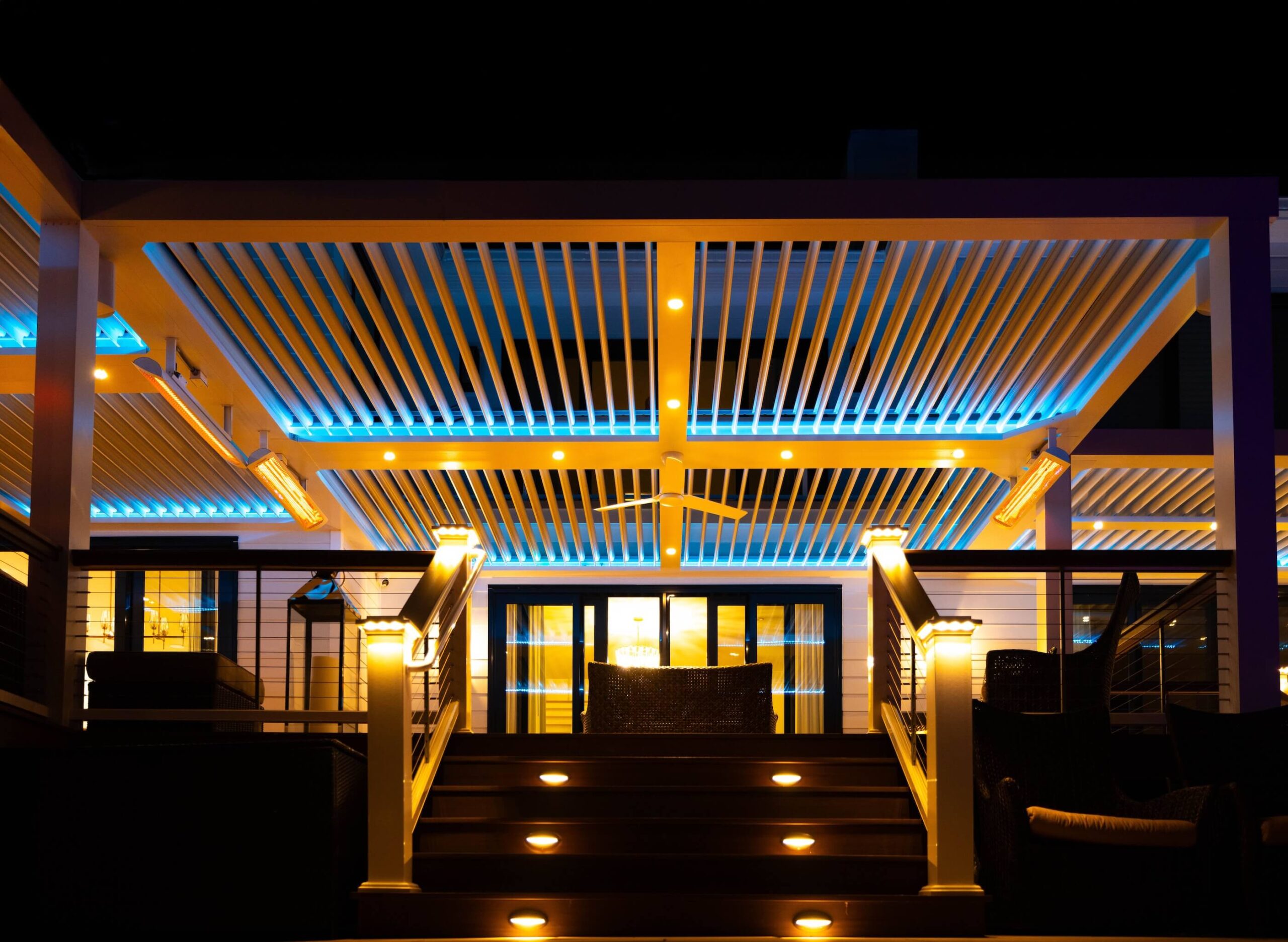 Pergola X at an entrance