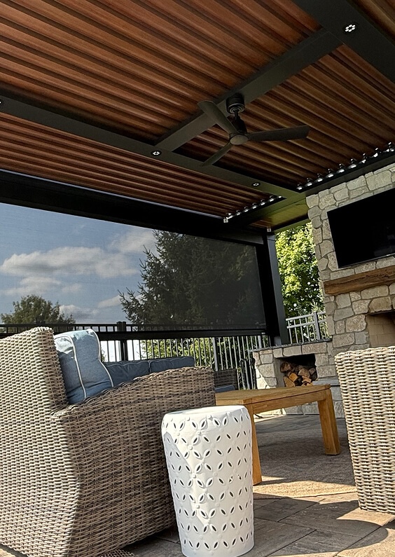 View of underneath of Pivot 6 Max Canopy