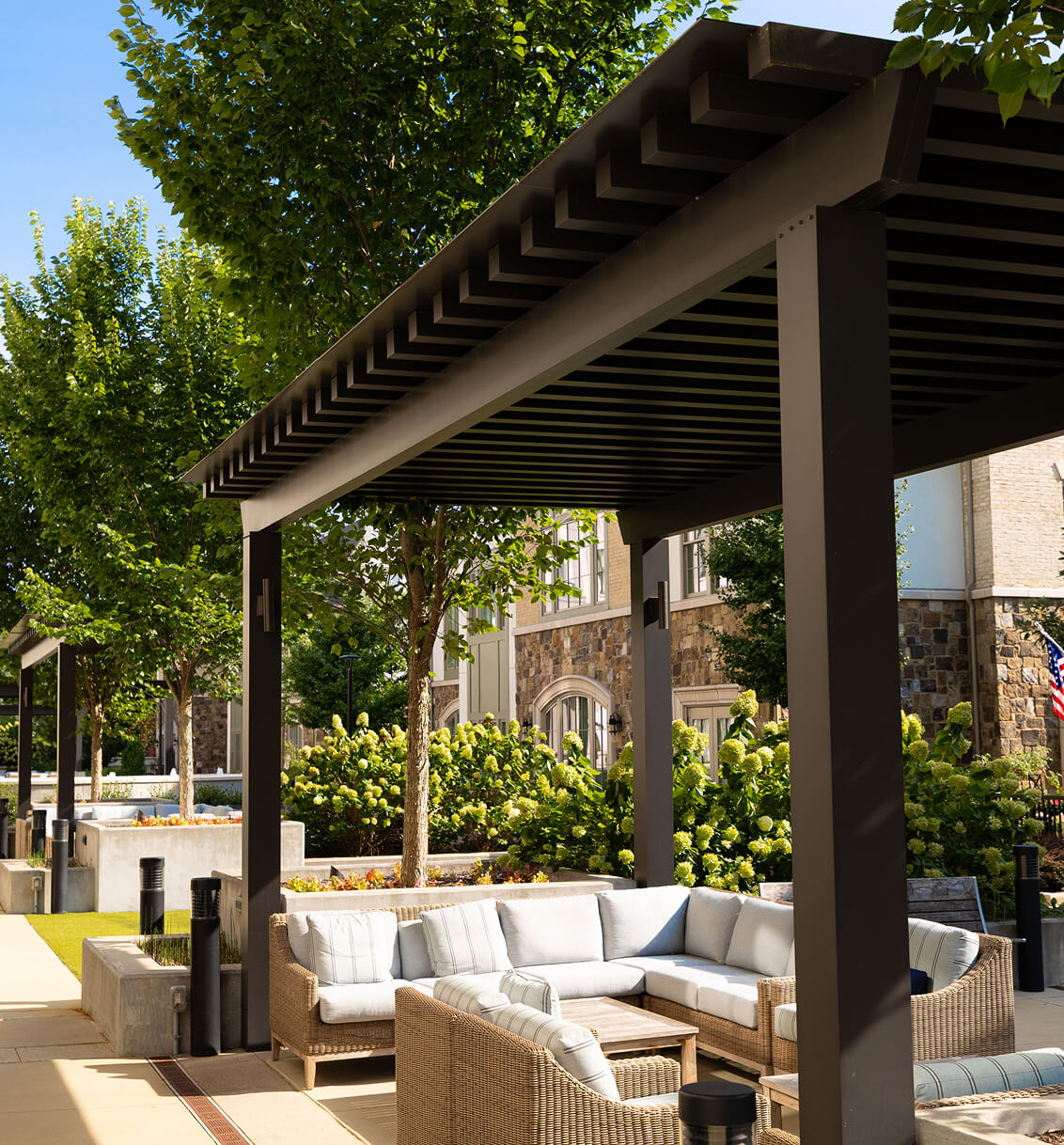 StruXure in outdoor mutli-family space