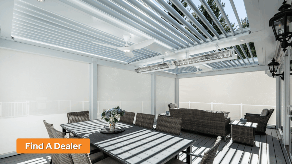 Boston Pergolas - Pergola X with Retractable Screens