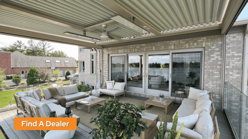 SturXure NorthShore StruXure Pergola Over Patio