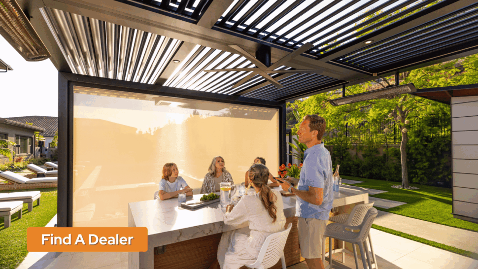 StruXure SoCal Pergola X with People