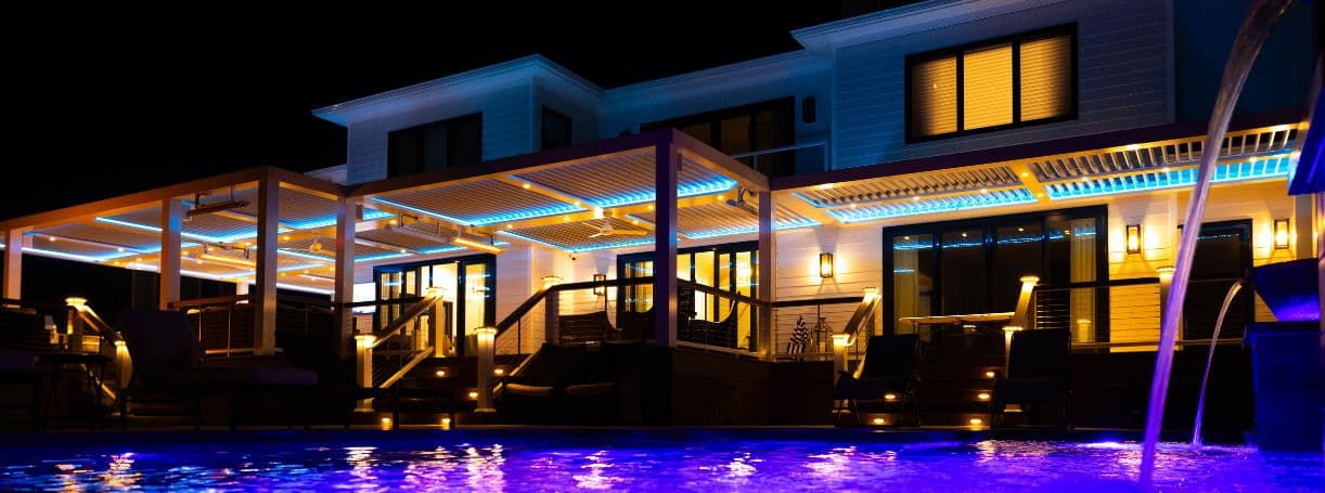 Smart Pergolas with Built-In Entertainment Features