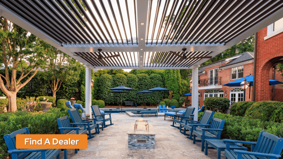 StruXure North Carolina Traditional Style Louvered Pergola