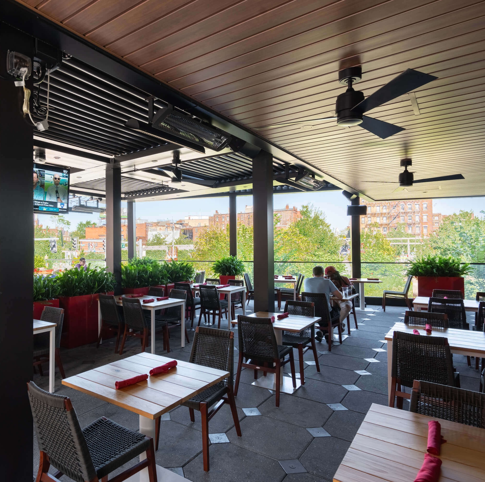 Details of the Pergola X louvers, and technology