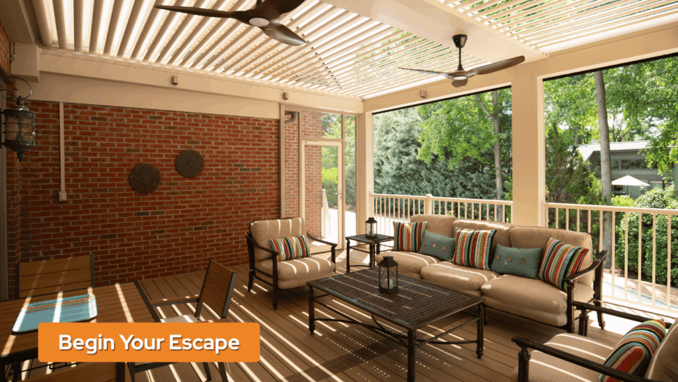 How to Pair Louvered Pergolas with Outdoor Furniture for a Cohesive Look - Legacy Decks