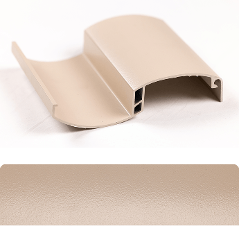 Beige color powder coat
