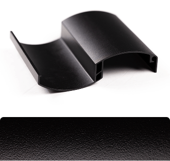 Black color powder coat