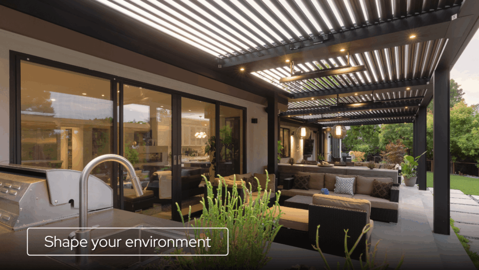 The Louvered Pergola Component Design