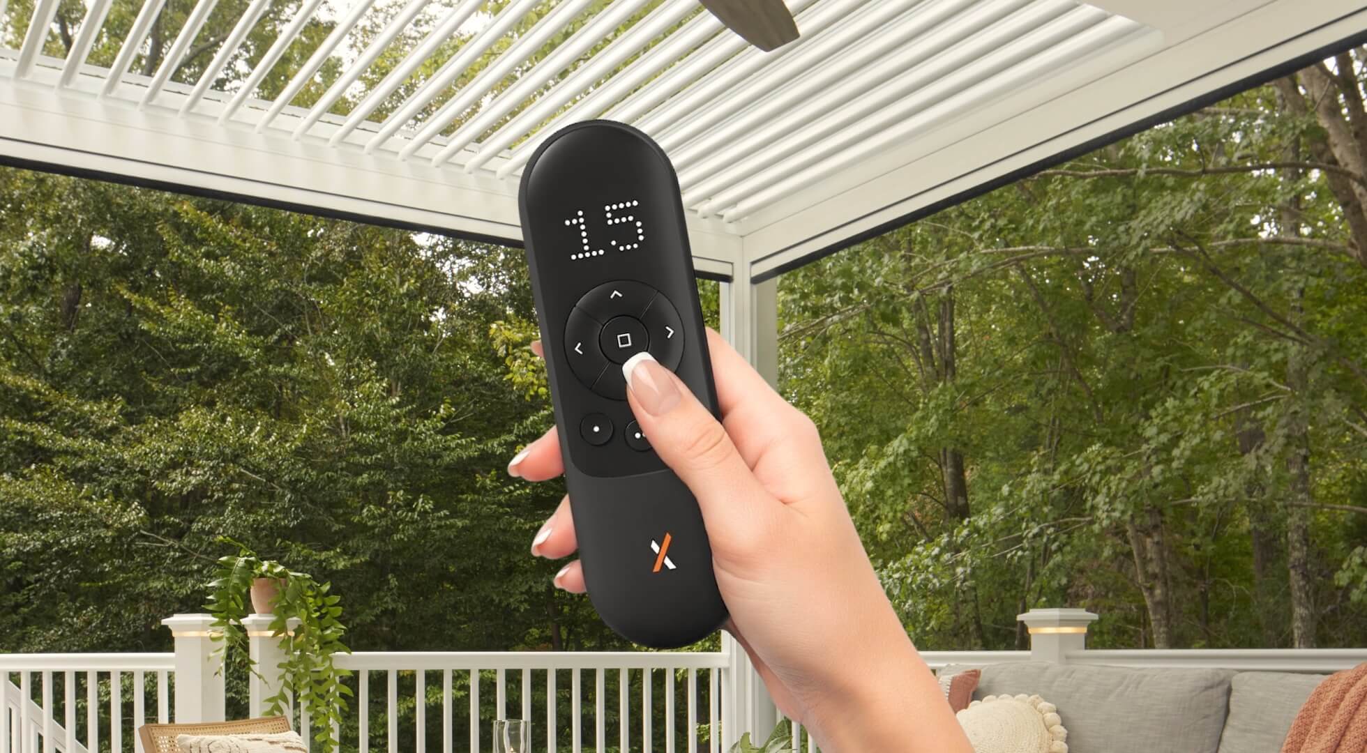 Mate Pro Technology on A StruXure Pergola