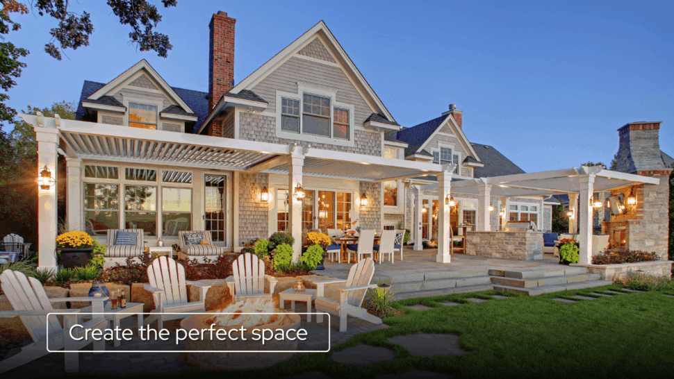 Louvered Pergola Color Ideas - White Pergola