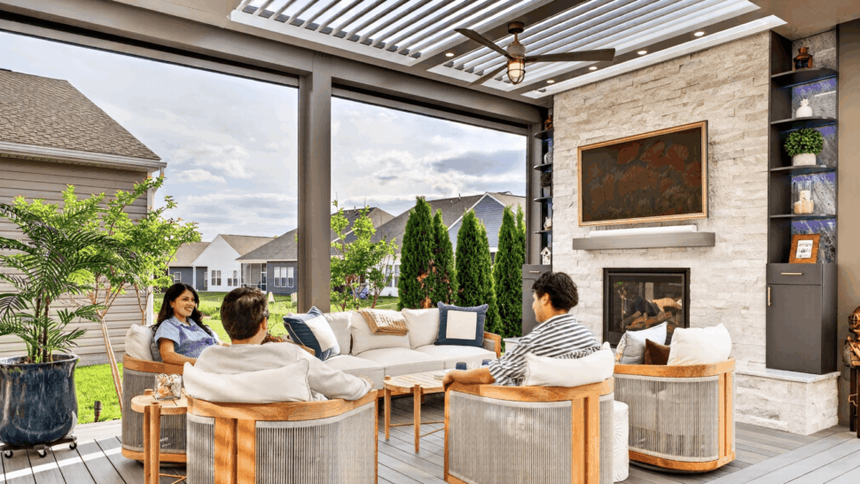 StruXure Pergola for your TimberTech Deck, Day Time