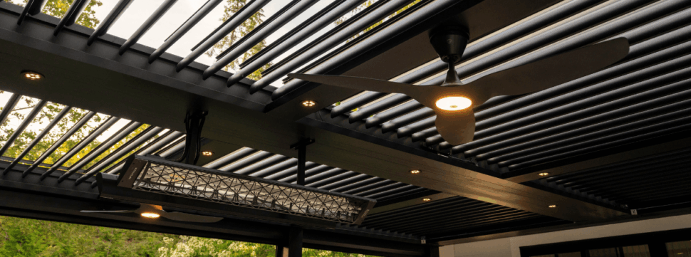 StruXure Louvered Pergola Roof Profile Header Banner