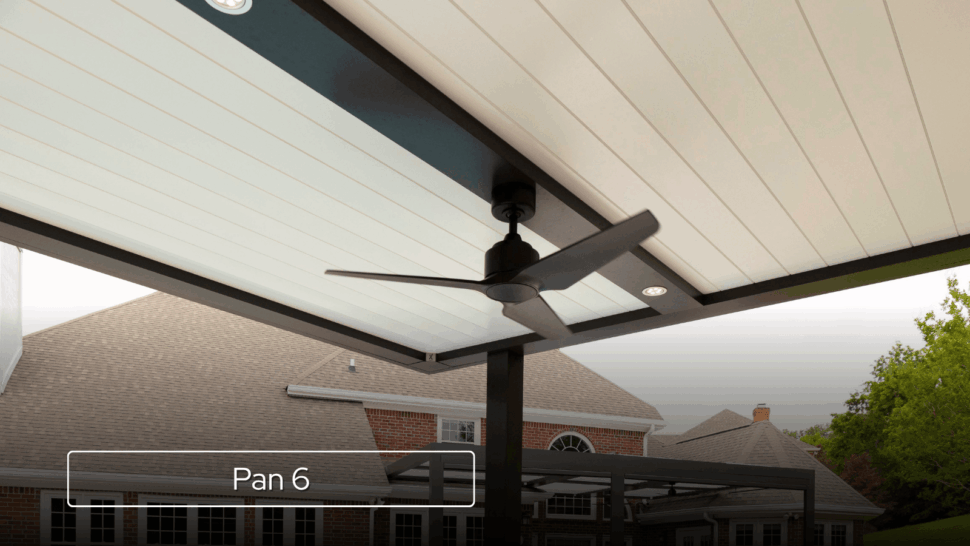 StruXure Louvered Pergola Roof Profile, Pan 6
