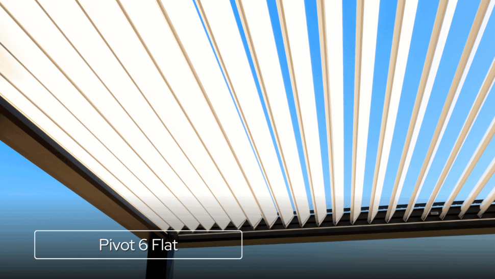 StruXure Louvered Pergola Roof Profile, Pivot 6 Flat
