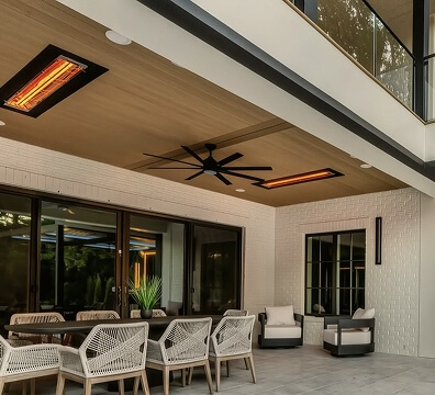 Modern integrated canopy with pan and heat integration
